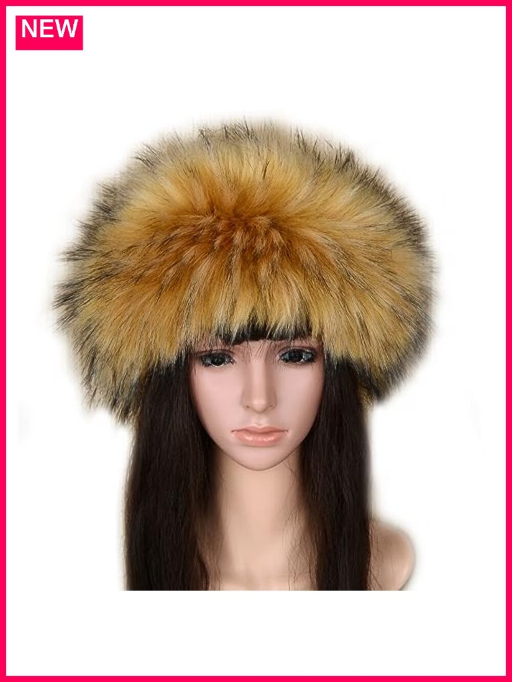 Faux Fur Headband for Women Winter Hat Earwarmer Warm Cap Earmuff